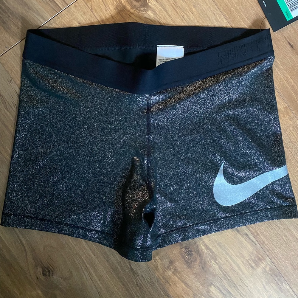 Nike pro sparkle shorts